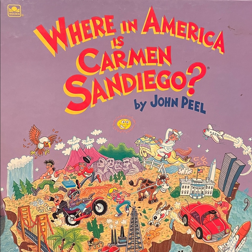 Where in America is Carmen Sandiego hardcover John Peel and Allen Neuwirth